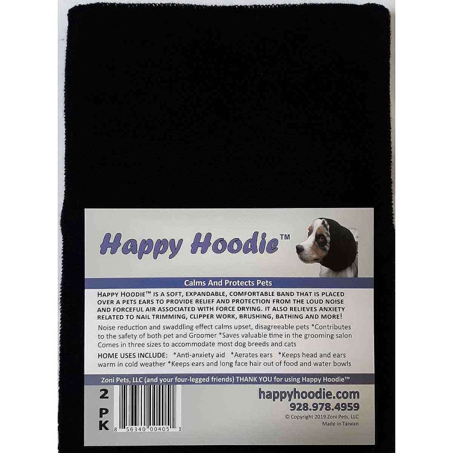 Grooming Tools Ryan's Pet Supply  | Black Happy Hoodie For Pet Grooming - 2 Pack
